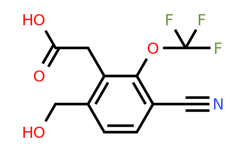 1807246-82-7 | 3-Cyano-6-hydroxymethyl-2-(trifluoromethoxy)phenylacetic acid