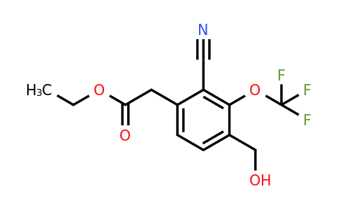 1807246-88-3 | Ethyl 2-cyano-4-hydroxymethyl-3-(trifluoromethoxy)phenylacetate