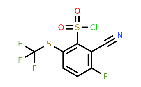 1807246-91-8 | 2-Cyano-3-fluoro-6-(trifluoromethylthio)benzenesulfonylchloride