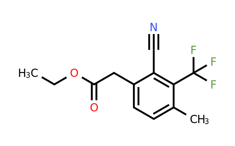 1807246-92-9 | Ethyl 2-cyano-4-methyl-3-(trifluoromethyl)phenylacetate