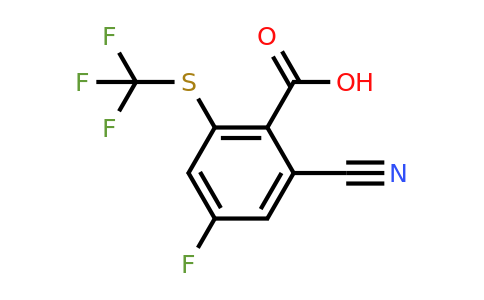 1807247-13-7 | 2-Cyano-4-fluoro-6-(trifluoromethylthio)benzoic acid