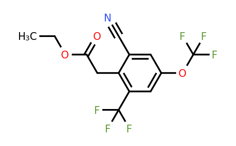 1807247-78-4 | Ethyl 2-cyano-4-trifluoromethoxy-6-(trifluoromethyl)phenylacetate