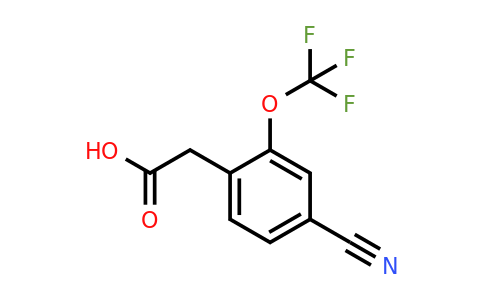 1807247-81-9 | 4-Cyano-2-(trifluoromethoxy)phenylacetic acid