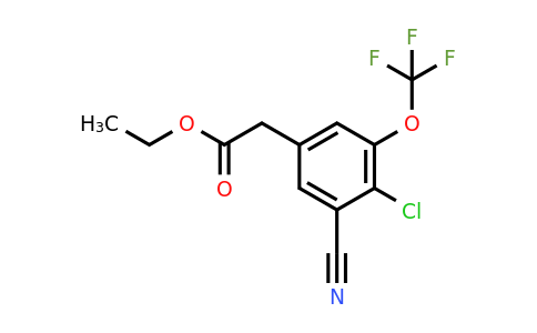 1807247-84-2 | Ethyl 4-chloro-3-cyano-5-(trifluoromethoxy)phenylacetate