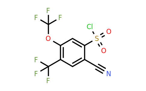 1807248-19-6 | 2-Cyano-5-trifluoromethoxy-4-(trifluoromethyl)benzenesulfonylchloride