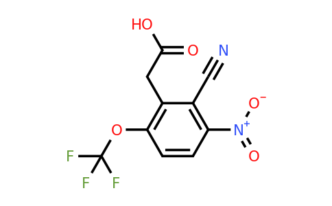 1807248-21-0 | 2-Cyano-3-nitro-6-(trifluoromethoxy)phenylacetic acid