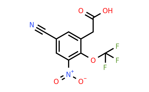 1807248-34-5 | 5-Cyano-3-nitro-2-(trifluoromethoxy)phenylacetic acid