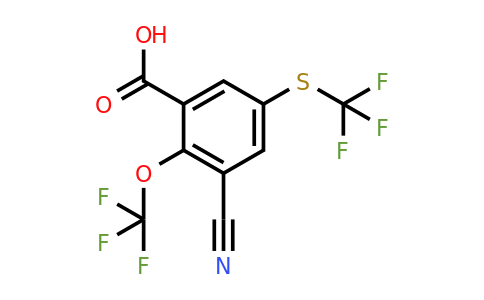 1807248-57-2 | 3-Cyano-2-trifluoromethoxy-5-(trifluoromethylthio)benzoic acid