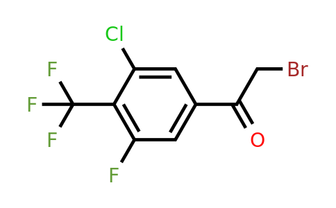 1807248-77-6 | 3'-Chloro-5'-fluoro-4'-(trifluoromethyl)phenacyl bromide
