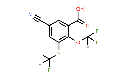 1807248-78-7 | 5-Cyano-2-trifluoromethoxy-3-(trifluoromethylthio)benzoic acid