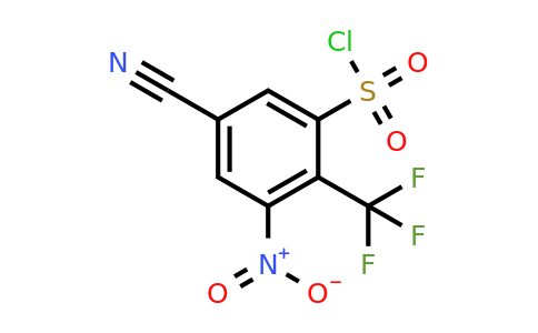 1807249-06-4 | 5-Cyano-3-nitro-2-(trifluoromethyl)benzenesulfonylchloride