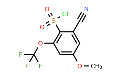 1807249-43-9 | 2-Cyano-4-methoxy-6-(trifluoromethoxy)benzenesulfonylchloride