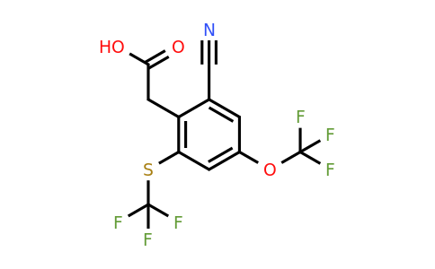 1807249-70-2 | 2-Cyano-4-trifluoromethoxy-6-(trifluoromethylthio)phenylacetic acid