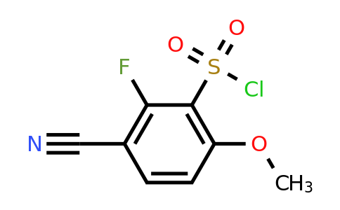 1807249-71-3 | 3-Cyano-2-fluoro-6-methoxybenzenesulfonylchloride
