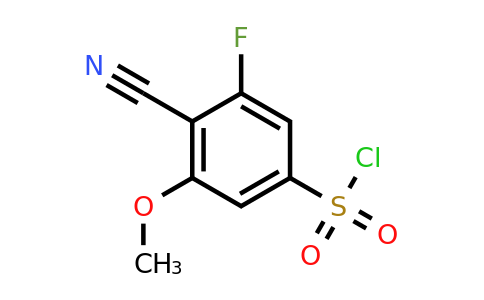 1807249-75-7 | 4-Cyano-3-fluoro-5-methoxybenzenesulfonylchloride