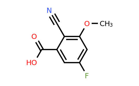 1807249-80-4 | 2-Cyano-5-fluoro-3-methoxybenzoic acid