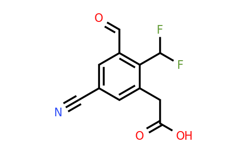 1807249-95-1 | 5-Cyano-2-difluoromethyl-3-formylphenylacetic acid