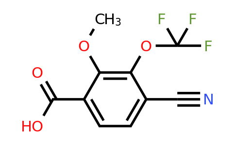 1807249-96-2 | 4-Cyano-2-methoxy-3-(trifluoromethoxy)benzoic acid