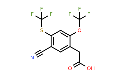 1807250-06-1 | 5-Cyano-2-trifluoromethoxy-4-(trifluoromethylthio)phenylacetic acid