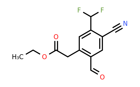 1807250-11-8 | Ethyl 4-cyano-5-difluoromethyl-2-formylphenylacetate