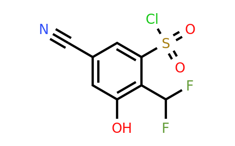 1807250-17-4 | 5-Cyano-2-difluoromethyl-3-hydroxybenzenesulfonylchloride