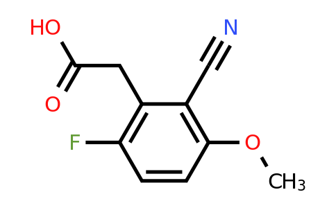 1807250-35-6 | 2-Cyano-6-fluoro-3-methoxyphenylacetic acid