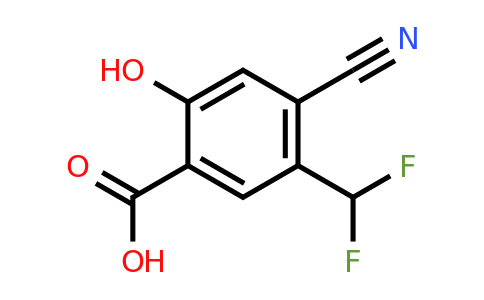 1807250-36-7 | 4-Cyano-5-difluoromethyl-2-hydroxybenzoic acid