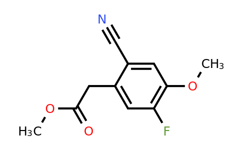 1807250-60-7 | Methyl 2-cyano-5-fluoro-4-methoxyphenylacetate