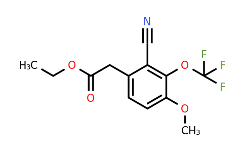 1807250-83-4 | Ethyl 2-cyano-4-methoxy-3-(trifluoromethoxy)phenylacetate