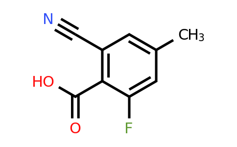 1807250-88-9 | 2-Cyano-6-fluoro-4-methylbenzoic acid