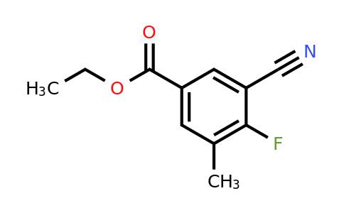 1807251-13-3 | Ethyl 3-cyano-4-fluoro-5-methylbenzoate
