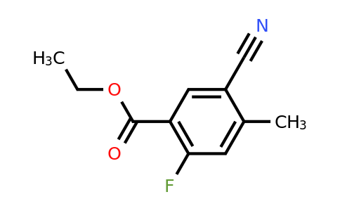 1807251-16-6 | Ethyl 5-cyano-2-fluoro-4-methylbenzoate