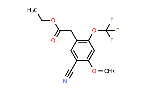 1807251-23-5 | Ethyl 5-cyano-4-methoxy-2-(trifluoromethoxy)phenylacetate