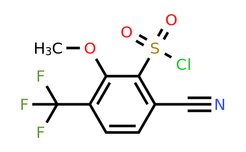 1807251-49-5 | 6-Cyano-2-methoxy-3-(trifluoromethyl)benzenesulfonylchloride