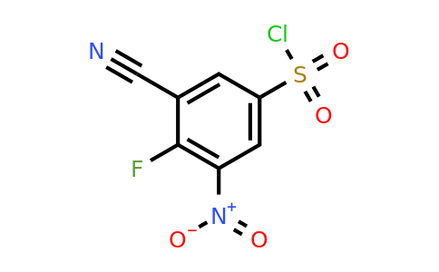 1807251-58-6 | 3-Cyano-4-fluoro-5-nitrobenzenesulfonylchloride