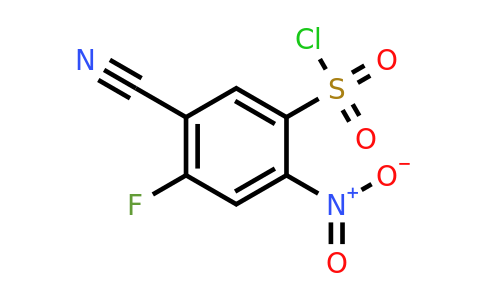 1807251-65-5 | 5-Cyano-4-fluoro-2-nitrobenzenesulfonylchloride
