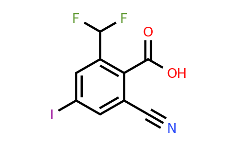 1807251-75-7 | 2-Cyano-6-difluoromethyl-4-iodobenzoic acid
