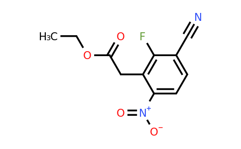 1807252-24-9 | Ethyl 3-cyano-2-fluoro-6-nitrophenylacetate