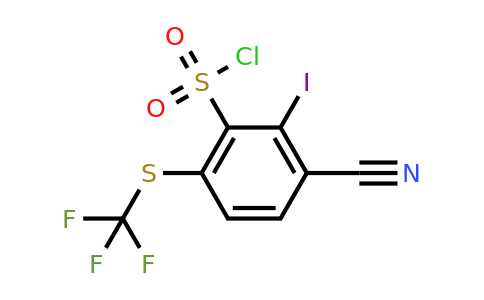 1807252-35-2 | 3-Cyano-2-iodo-6-(trifluoromethylthio)benzenesulfonylchloride