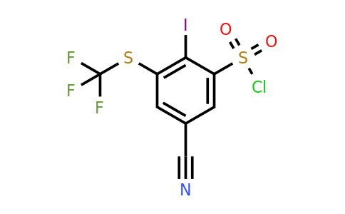 1807252-45-4 | 5-Cyano-2-iodo-3-(trifluoromethylthio)benzenesulfonylchloride