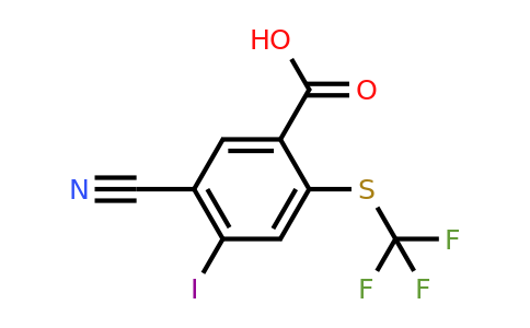 1807252-69-2 | 5-Cyano-4-iodo-2-(trifluoromethylthio)benzoic acid