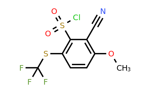 1807252-70-5 | 2-Cyano-3-methoxy-6-(trifluoromethylthio)benzenesulfonylchloride