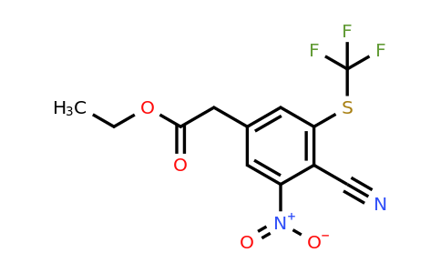 1807252-77-2 | Ethyl 4-cyano-3-nitro-5-(trifluoromethylthio)phenylacetate