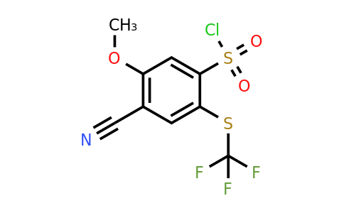 1807252-78-3 | 4-Cyano-5-methoxy-2-(trifluoromethylthio)benzenesulfonylchloride