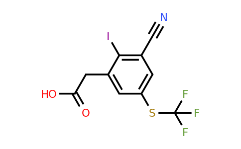 1807252-88-5 | 3-Cyano-2-iodo-5-(trifluoromethylthio)phenylacetic acid