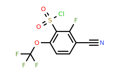 1807252-94-3 | 3-Cyano-2-fluoro-6-(trifluoromethoxy)benzenesulfonylchloride
