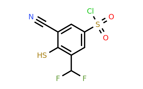1807253-03-7 | 3-Cyano-5-difluoromethyl-4-mercaptobenzenesulfonylchloride