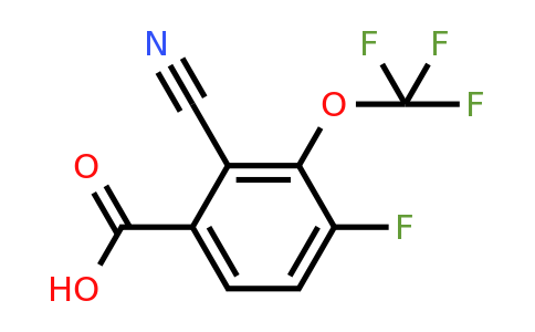 1807253-06-0 | 2-Cyano-4-fluoro-3-(trifluoromethoxy)benzoic acid