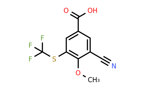 1807253-16-2 | 3-Cyano-4-methoxy-5-(trifluoromethylthio)benzoic acid