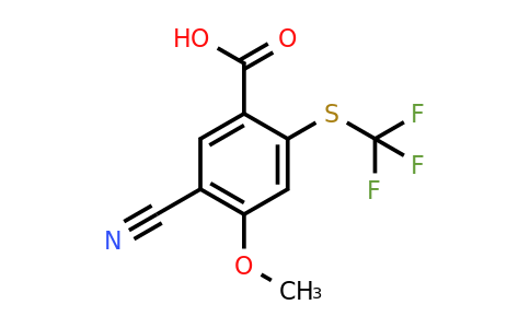 1807253-28-6 | 5-Cyano-4-methoxy-2-(trifluoromethylthio)benzoic acid